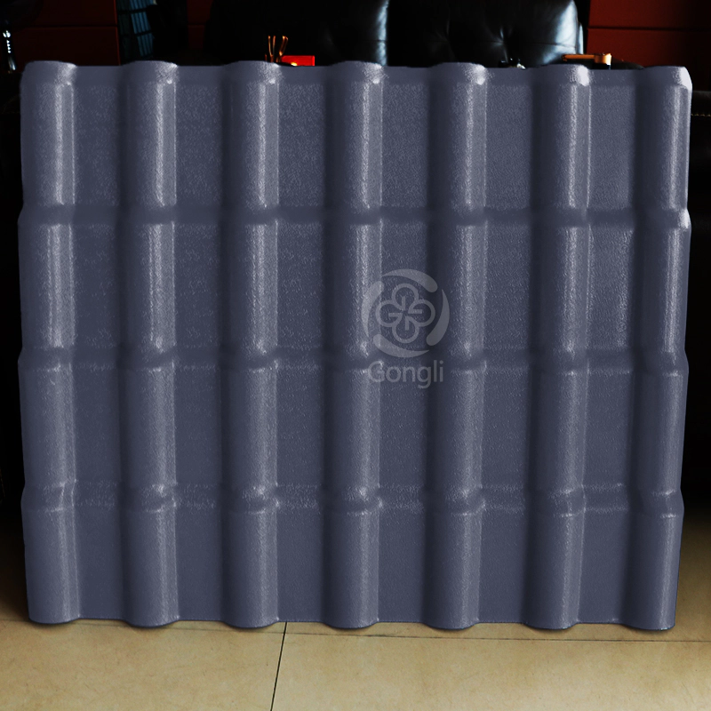 1050mm Grys ASA PVC UV-weerstand Resin Dakblaaie