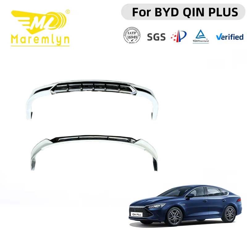 Maremlyn Body Kit For BYD Qin Plus Front Bumper Lip Rear Diffuser Side Skirts Spoiler ABS Carbon Fiber Look Exterior Parts