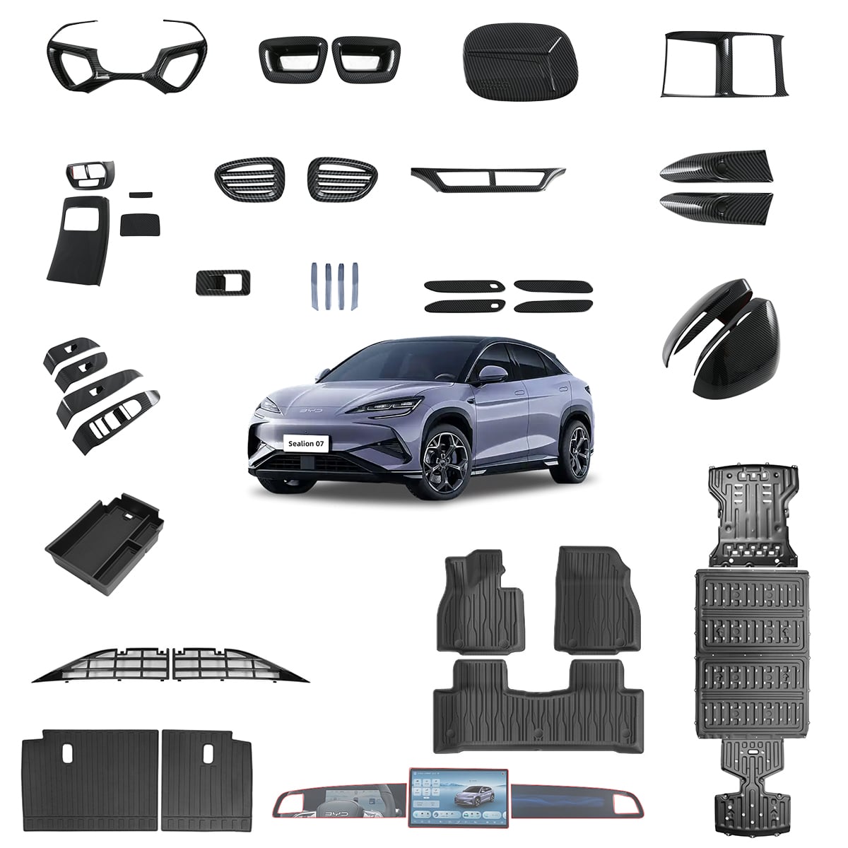 Exploring the Interior Accessories of BYD Sealion 7