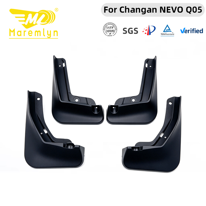 Maremlyn PP Mudguards for Changan NEVO Q05 – 4-Piece Front & Rear Splash Guards, Custom-Fit Mud Flaps