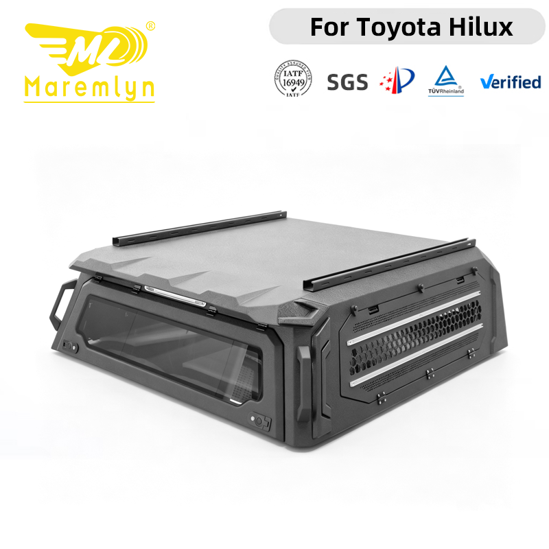 Cubierta rígida para caja de camioneta Maremlyn de aluminio, techo fijo para caja de camioneta para Toyota Hilux Travo, accesorio