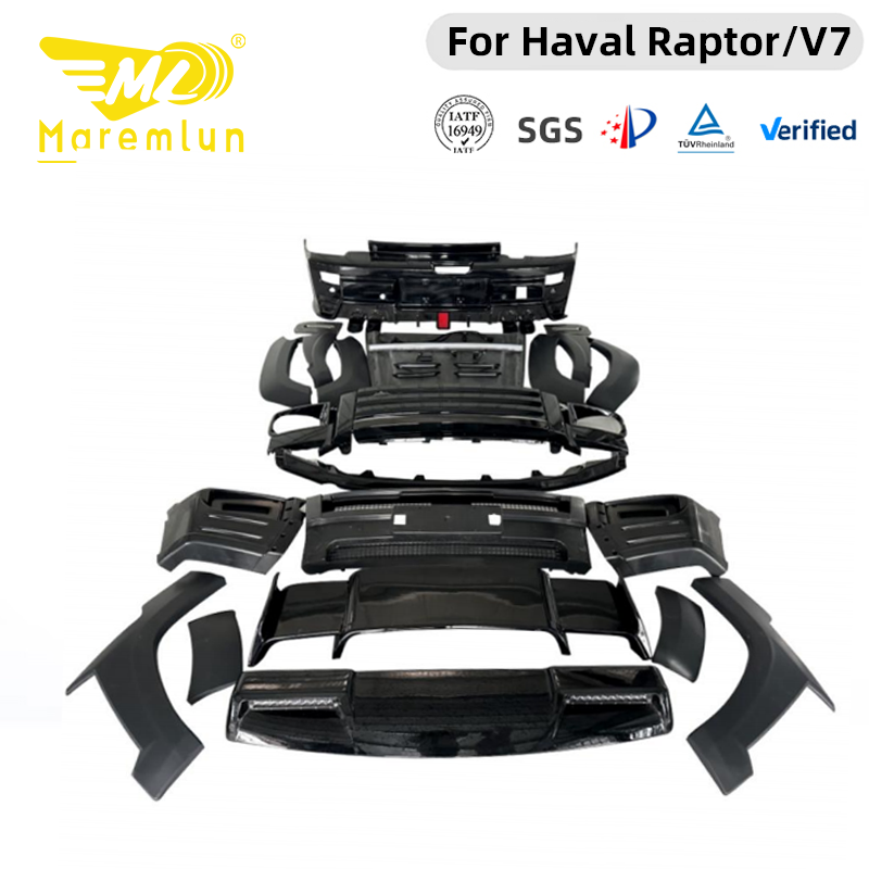 Body Kit Maremlyn untuk Haval V7 dari ABS: Bibir Bumper Depan-Belakang, Rok Samping, dan Perpanjangan Lengkung Velg