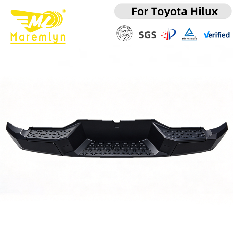 Recubrimientos de paragolpes trasero Maremlyn de ABS, cubierta protectora de paragolpes trasero para Toyota Hilux Travo, accesorio