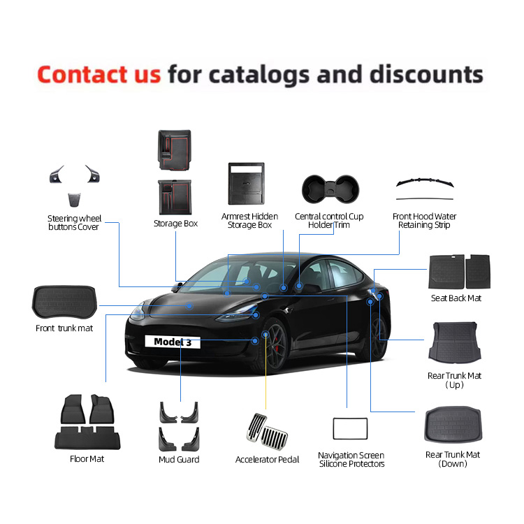 Enhance the look and function of your Tesla Model 3 with our products