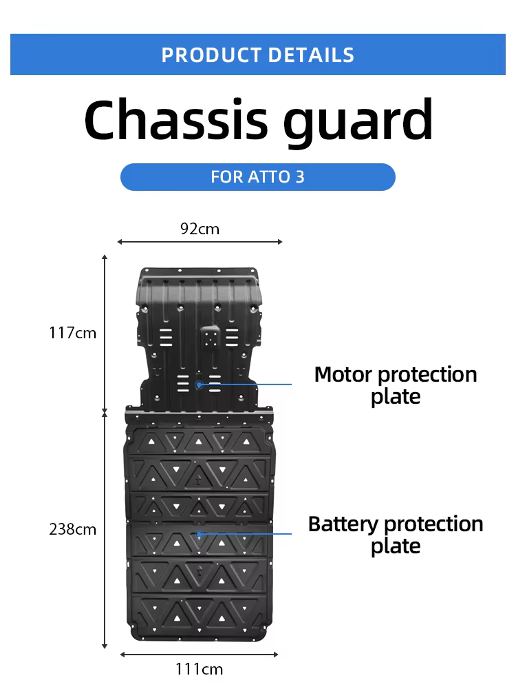 Maremlyn Battery Guard Plate for Byd Yuan Plus Atto 3 Engine Guard Cover Accessories Underbody Protection Plate factory