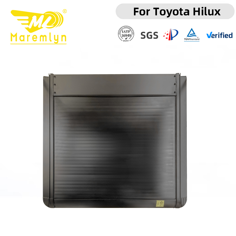 Toldo enrollable eléctrico Maremlyn de aluminio, cubierta eléctrica tipo tonneau para Toyota Hilux Travo, accesorio