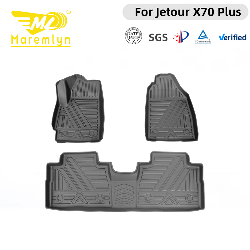 Maremlyn TPE Floor Mats for Jetour X70 Plus Custom Fit All Weather Waterproof Car Floor Liner