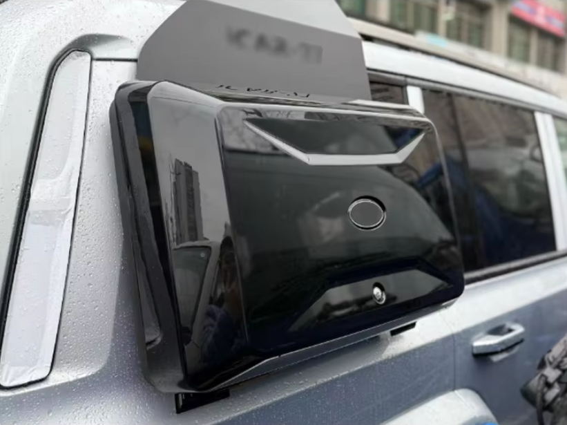 borsa laterale per iCAR V27: contenitore bloccabile per carico fuoristrada da fissare ai binari laterali