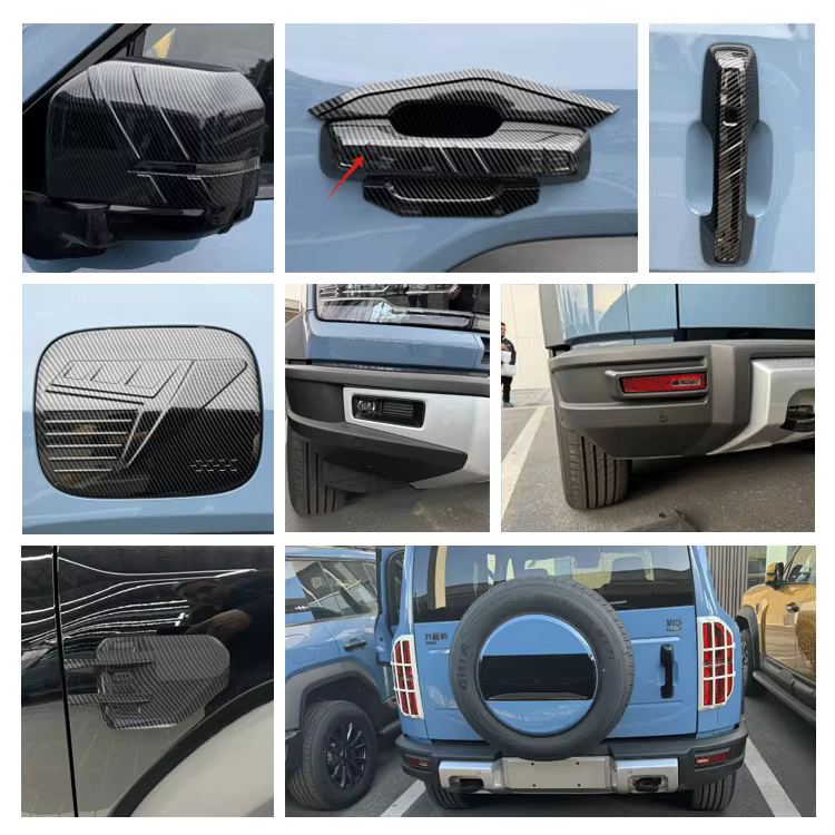 Maremlyn Accessories for BYD FangChengBao Leopard 5 Decoration Modified Carbon Fiber Pattern Car Interior Exterior Accessory factory