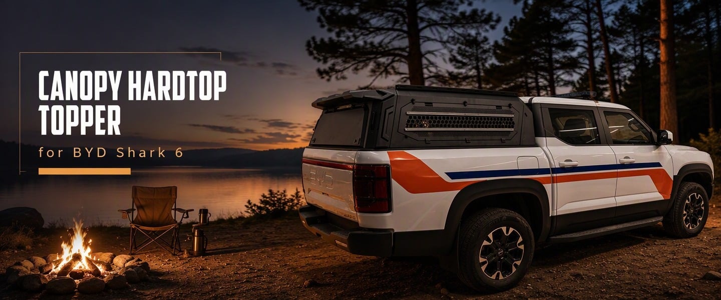 BYD Shark 6 Canopy Hardtop Topper: Aluminum Alloy High-Top Cap