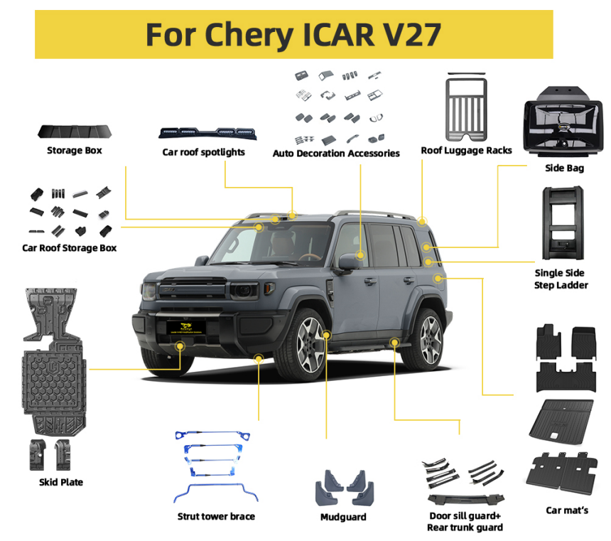 إكسسوارات ماريملين الجديدة لسيارة iCAR V27: عزِّز عملية سيارتك الرياضية متعددة الاستخدامات وقدرتها على القيادة خارج الطرق