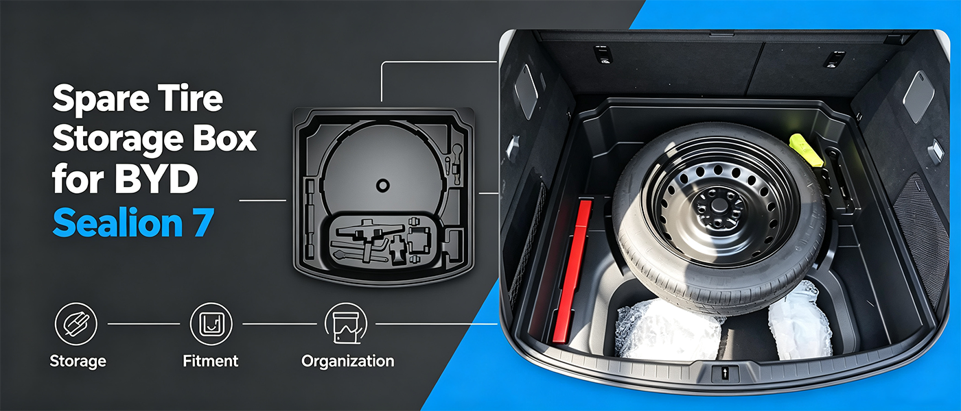 New BYD Sealion 7 Spare Tire Storage Box Adds a Spare Wheel Without Eating Trunk Space