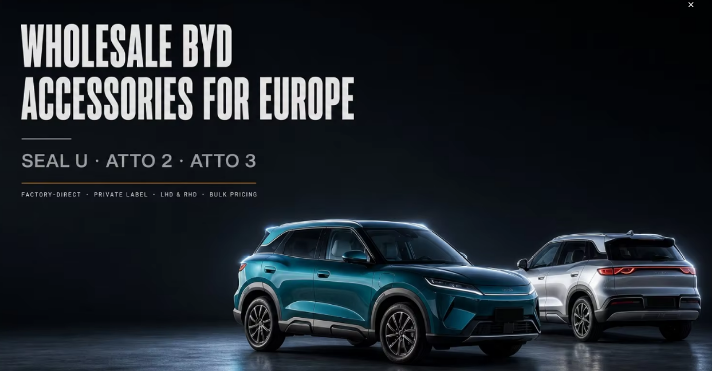 Wholesale BYD Seal U, Atto 2 & Atto 3 Accessories for Europe's EV Aftermarket