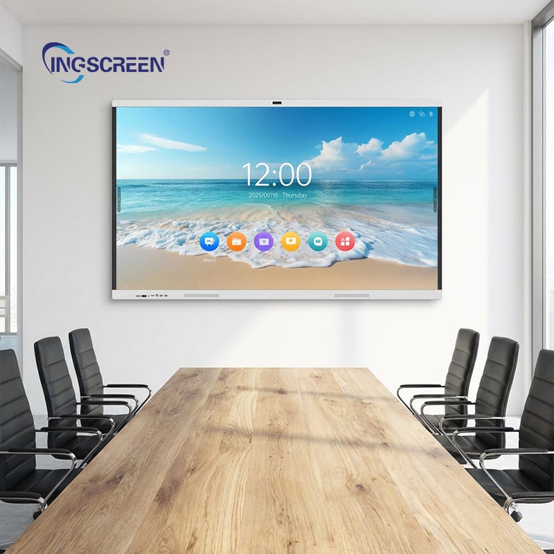 The interactive board breaks down geographical restrictions and realizes seamless collaboration, program co-creation and decision-making alignment in global offices..jpg