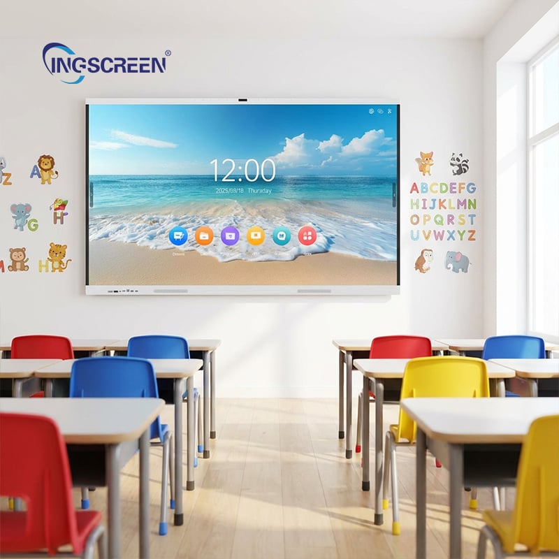 An interactive board activates the entire smart classroom|Multi-disciplinary integrated teaching, real-time annotation, and student screen projection-make the classroom truly moving”.jpg