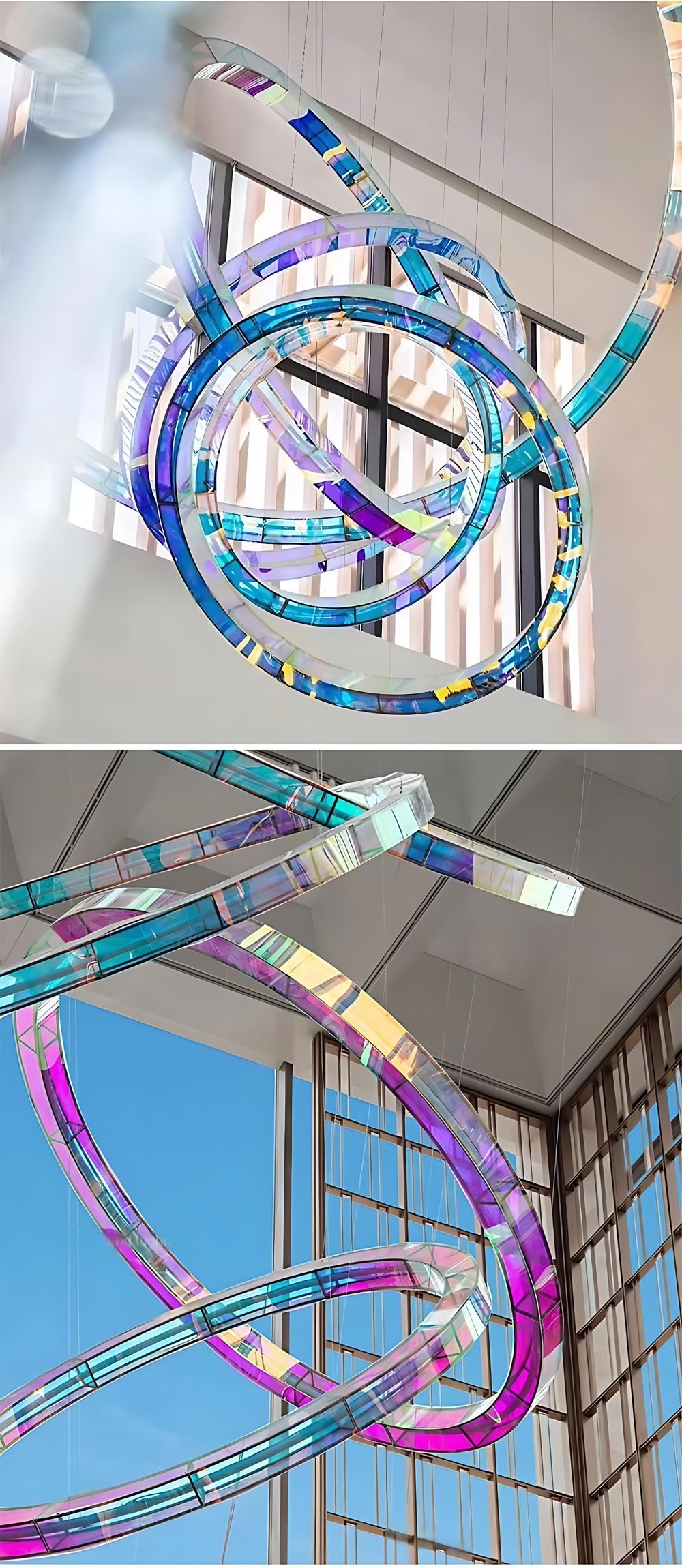 4.Contemporary Acrylic Chandelier - Colorful Rings Design.jpeg