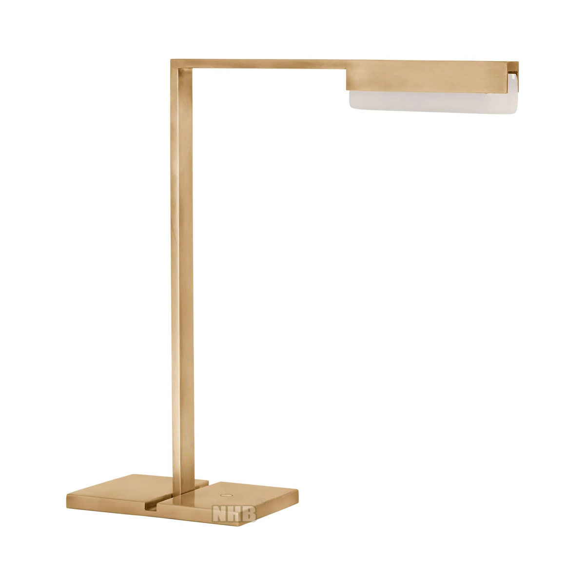 Lampe de table minimaliste géométrique NHB-T166 – Trois finitions élégantes : laiton, noir et nickel sable