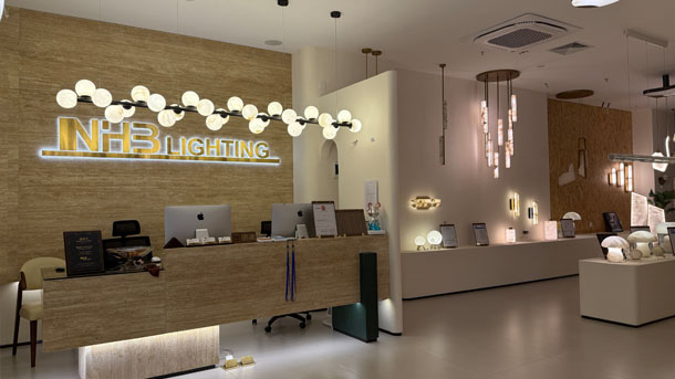 Salle d'exposition NHB Lighting