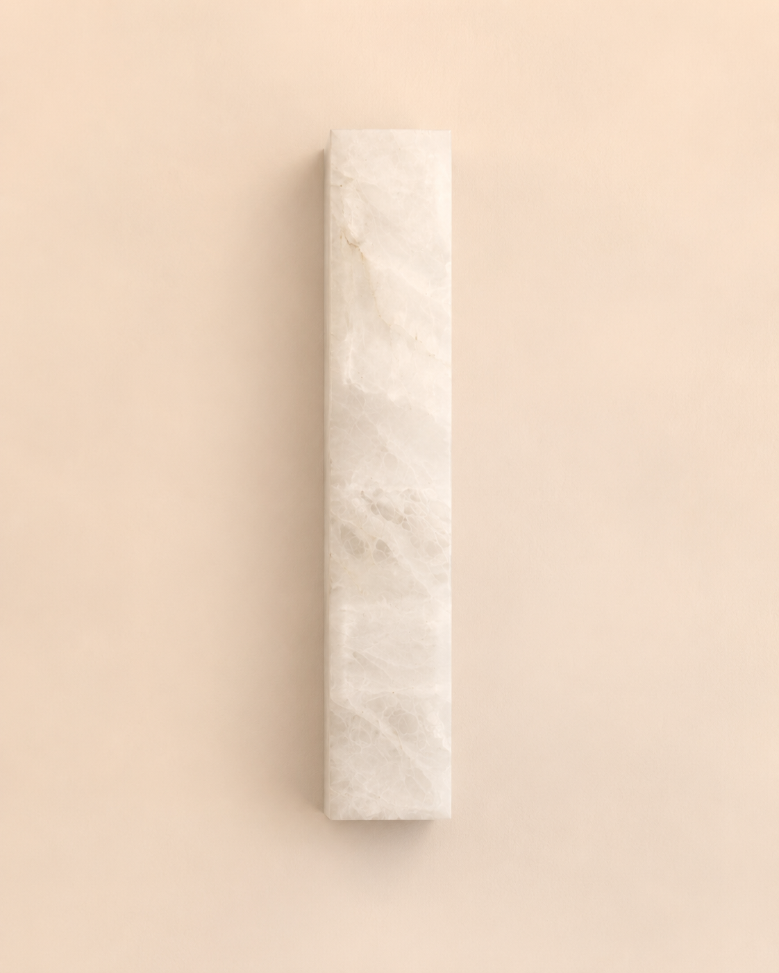 Aplique de pared LED NHB Lighting en alabastro natural | Diseño lineal delgado y luz cálida de 3000 K | H320 / H650 / H960 mm