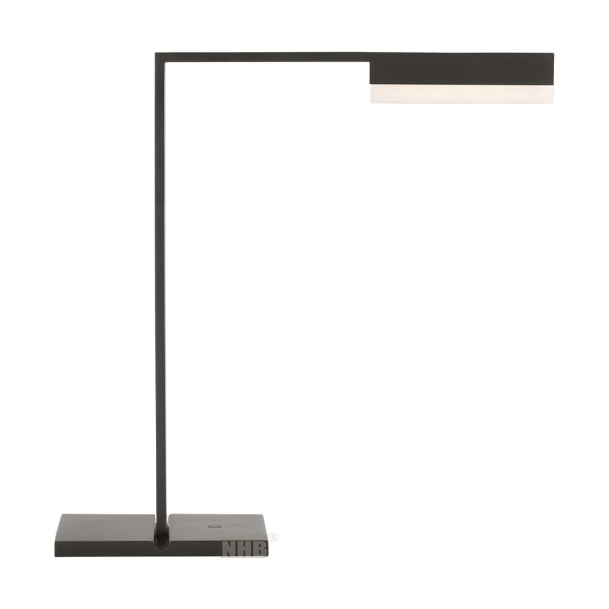 Lampe de table minimaliste géométrique NHB-T166 – Trois finitions élégantes : laiton, noir et nickel sable