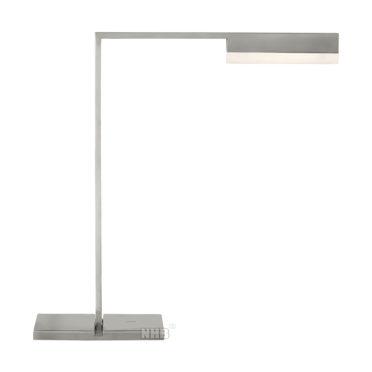 Lampe de table minimaliste géométrique NHB-T166 – Trois finitions élégantes : laiton, noir et nickel sable