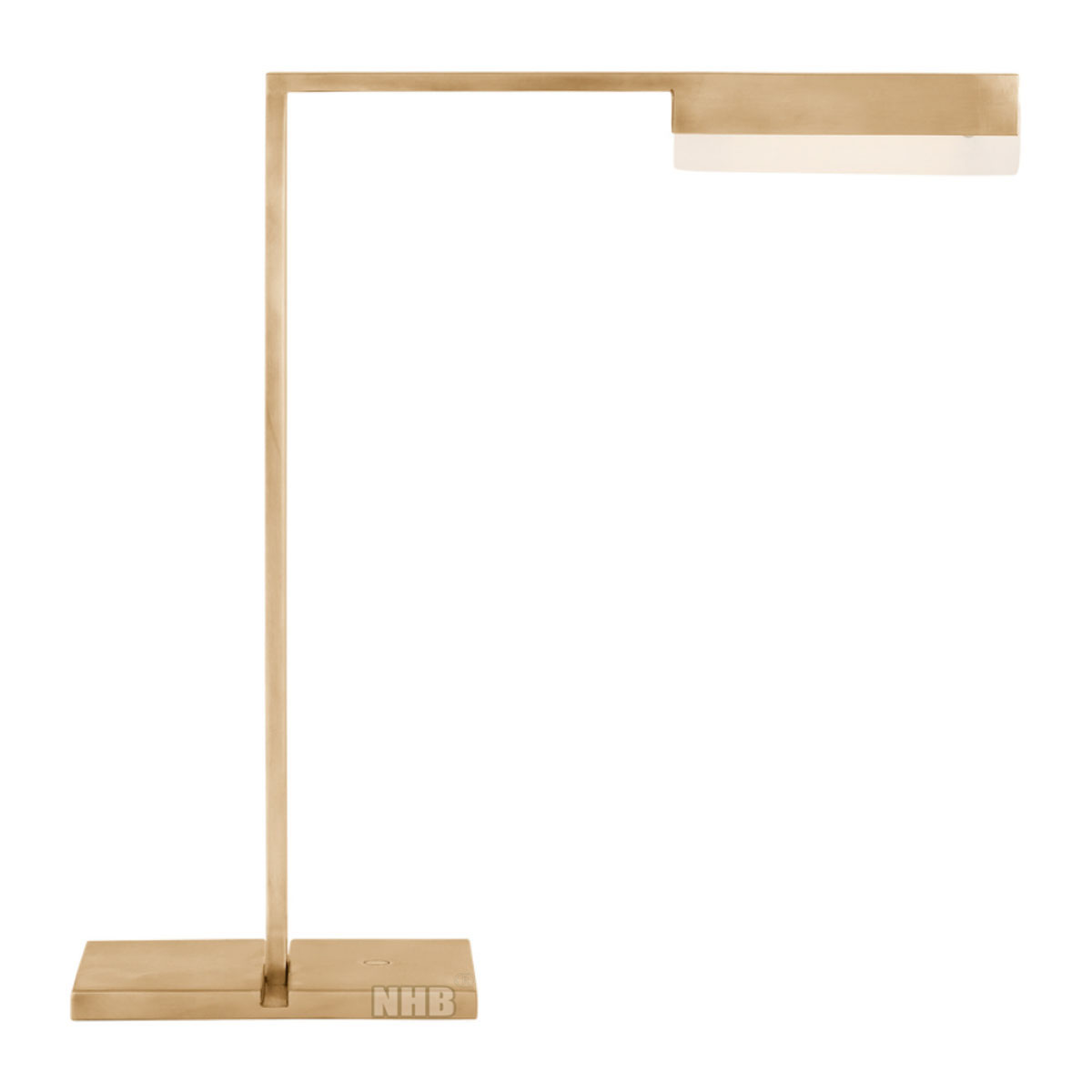 Lampe de table minimaliste géométrique NHB-T166 – Trois finitions élégantes : laiton, noir et nickel sable