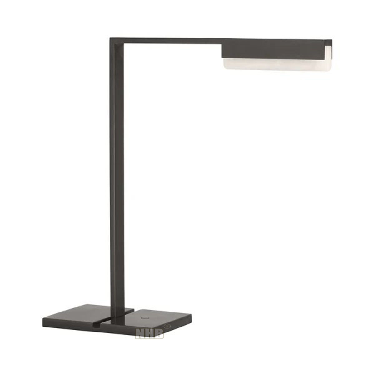 Lampe de table minimaliste géométrique NHB-T166 – Trois finitions élégantes : laiton, noir et nickel sable