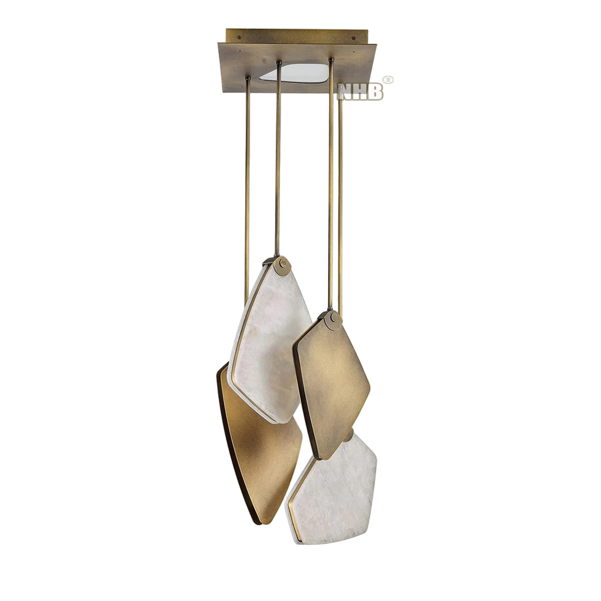 NHB-P050 Luxury Alabaster Pendant Light – Custom Modern Chandelier