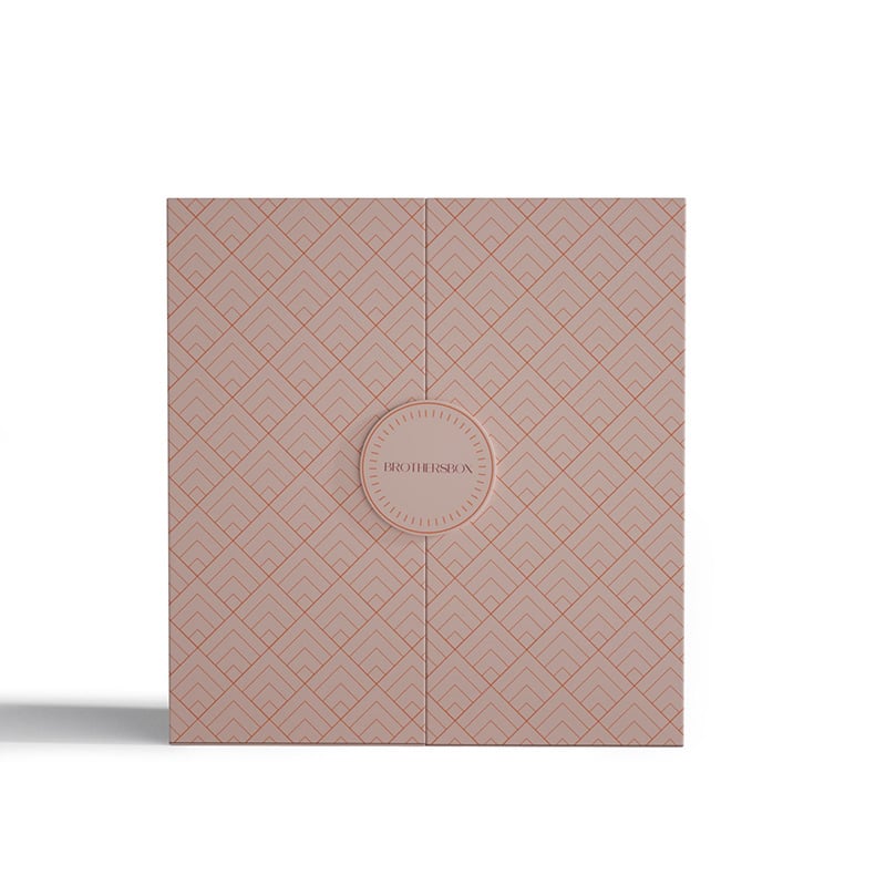 Caixa de Calendário do Advento de Beleza Personalizada de Luxo Rosa com Gavetas