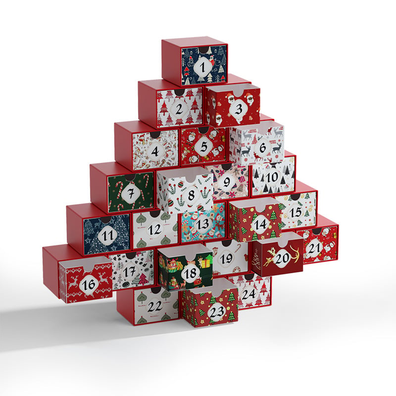 Calendário de Advento de Contagem regressiva de Natal Feito à Mão