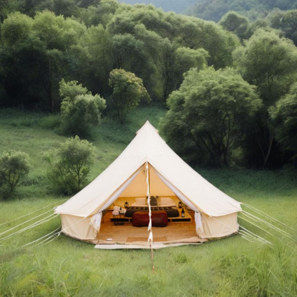 Luukse Bell Tent vir Glamping