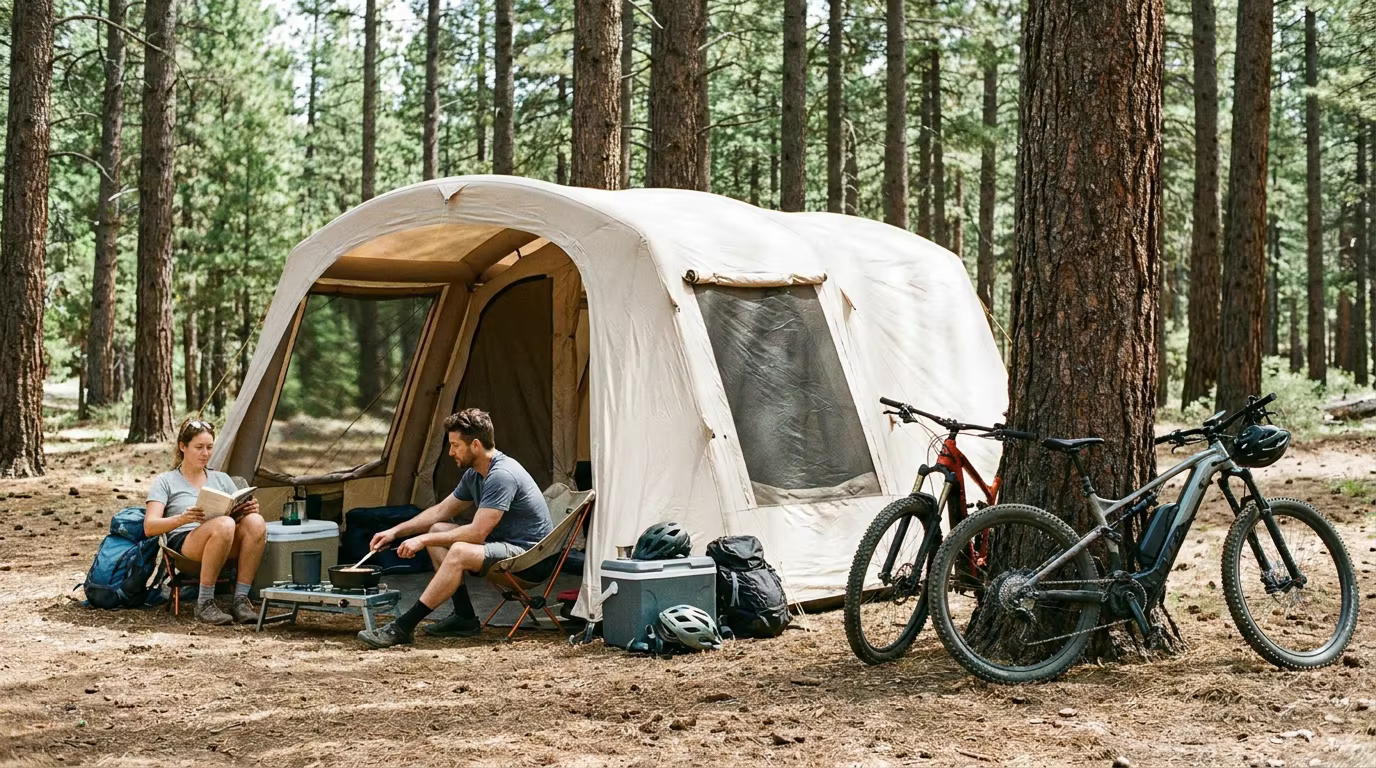 Double Inflatable Camping Tent for Ultimate Comfort
