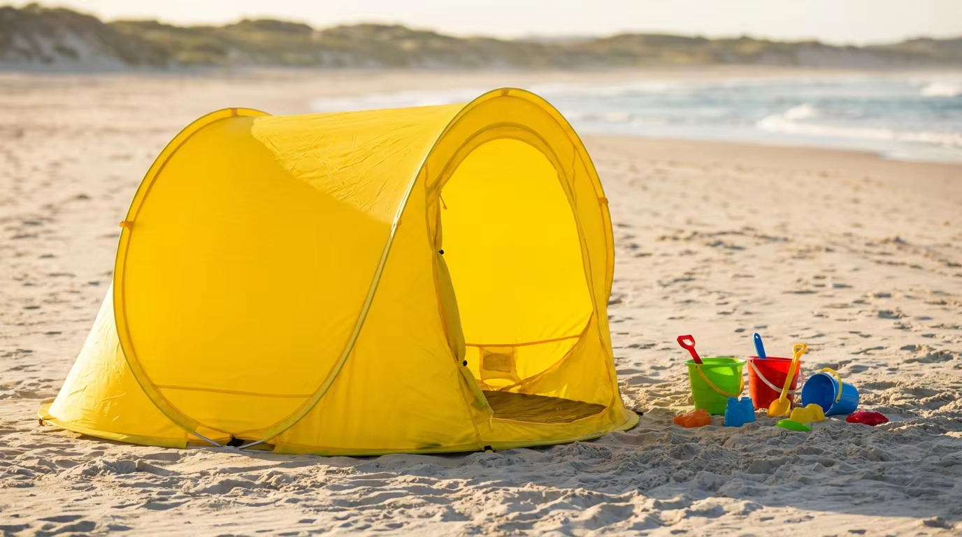 What Size of Pop-Up Tent Is Best for a Family Beach Day??