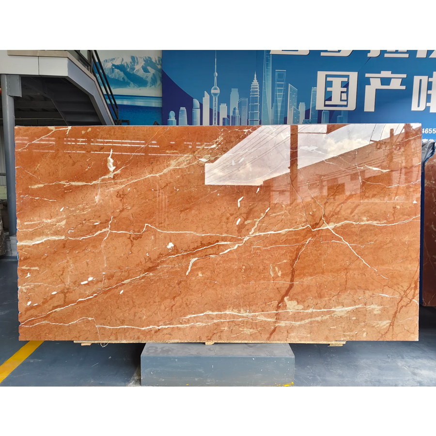 Rosso Alicante Marble | Lempeng dan Ubin Marmer Merah Spanyol Alami untuk Meja Dapur, Dinding, dan Lantai