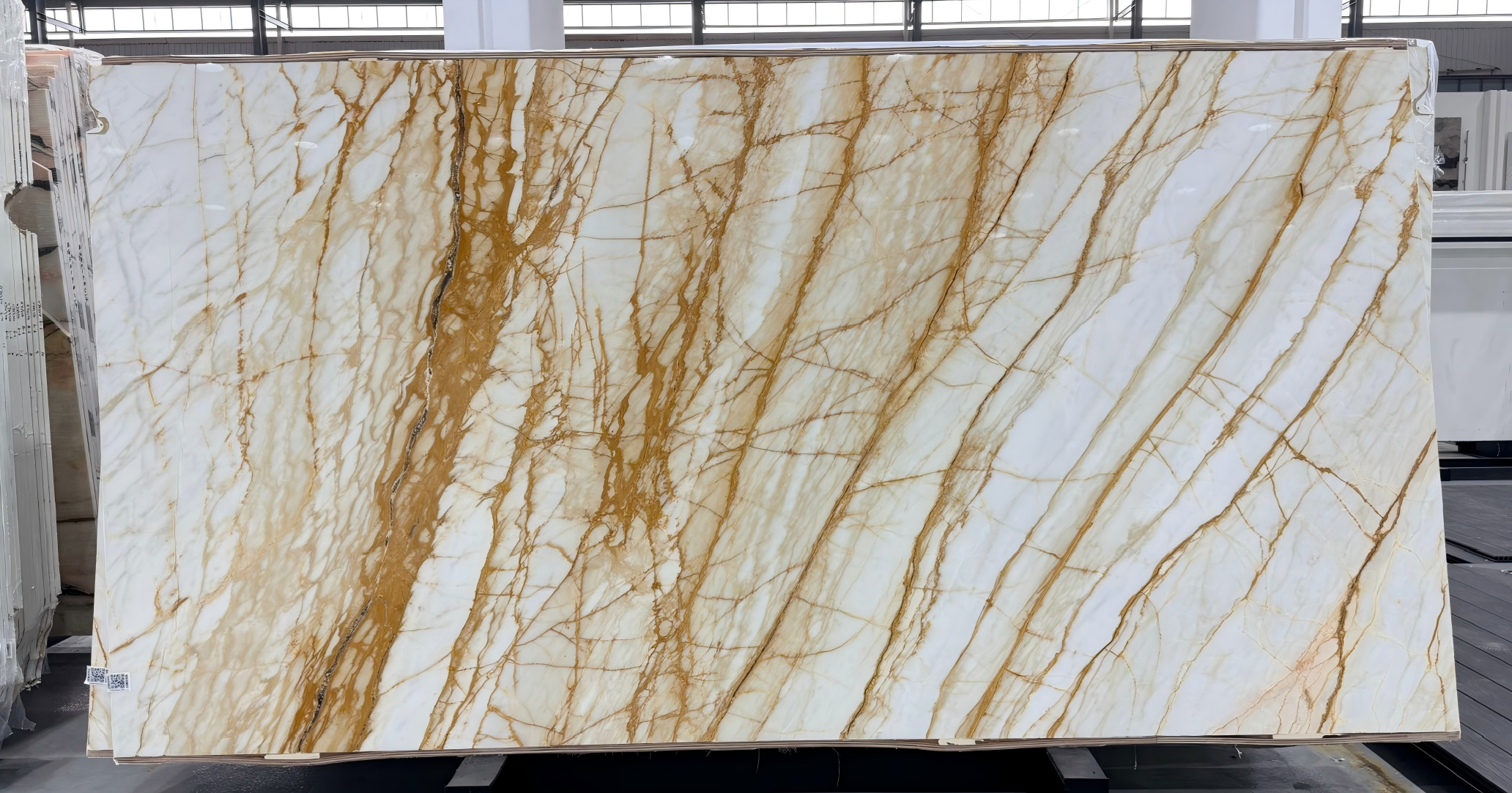 Calacatta Marina Marble | Italian Carrara White Marble with Grey & Gold Veins | PAIA STONE