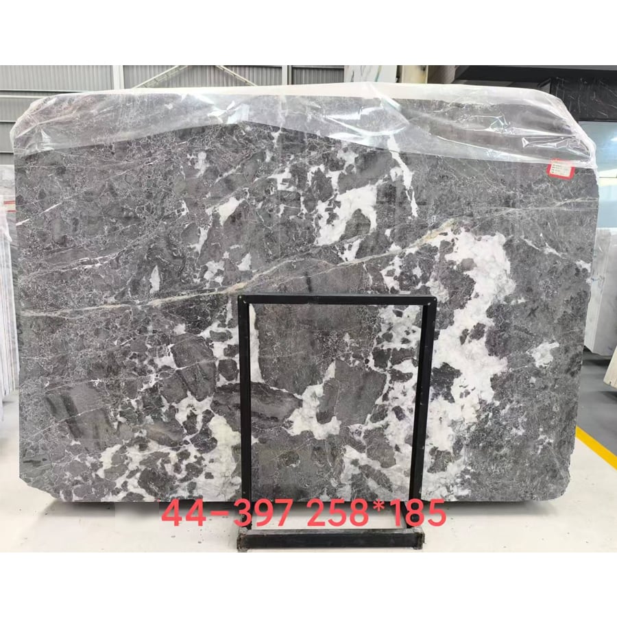 PAIA STONE Natural Bulgari Grey Marble Polished Big Slab untuk Dekorasi Interior