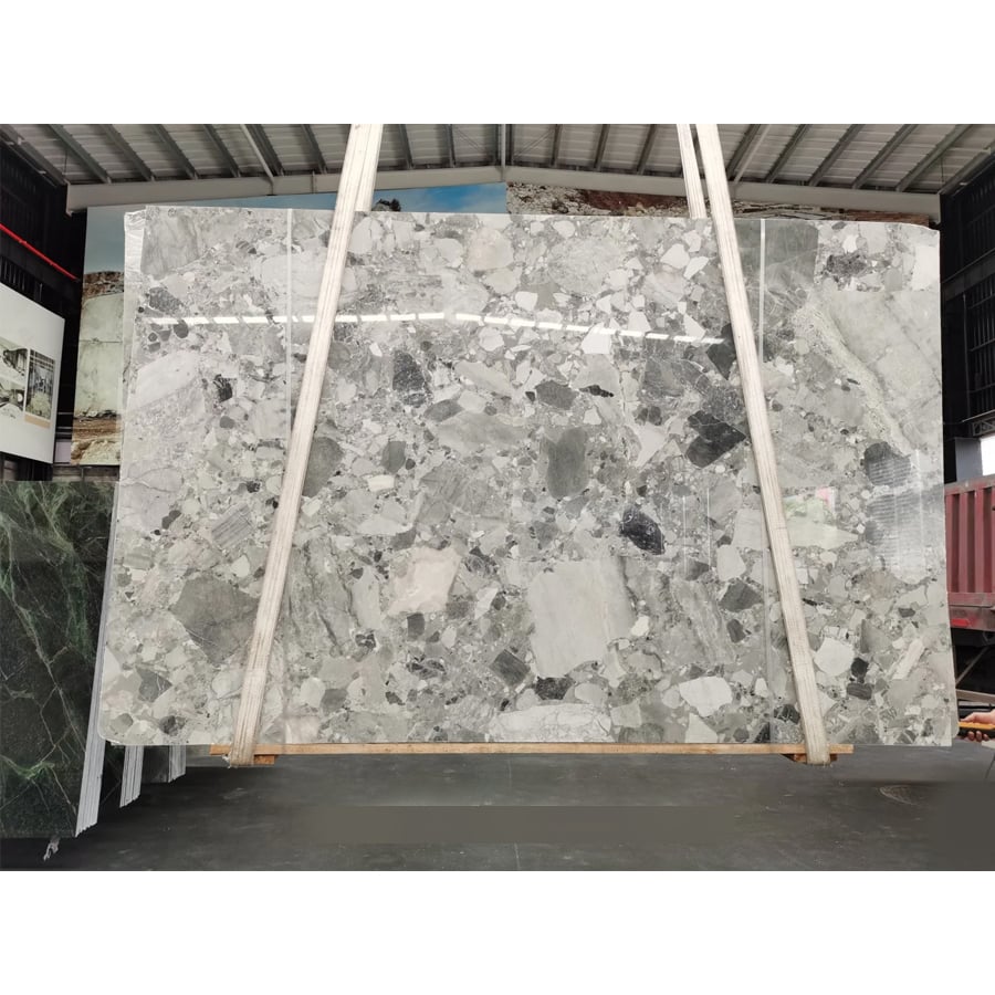 Pandora White Marble | Chinese Unique Grey Breccia Decorative Marble