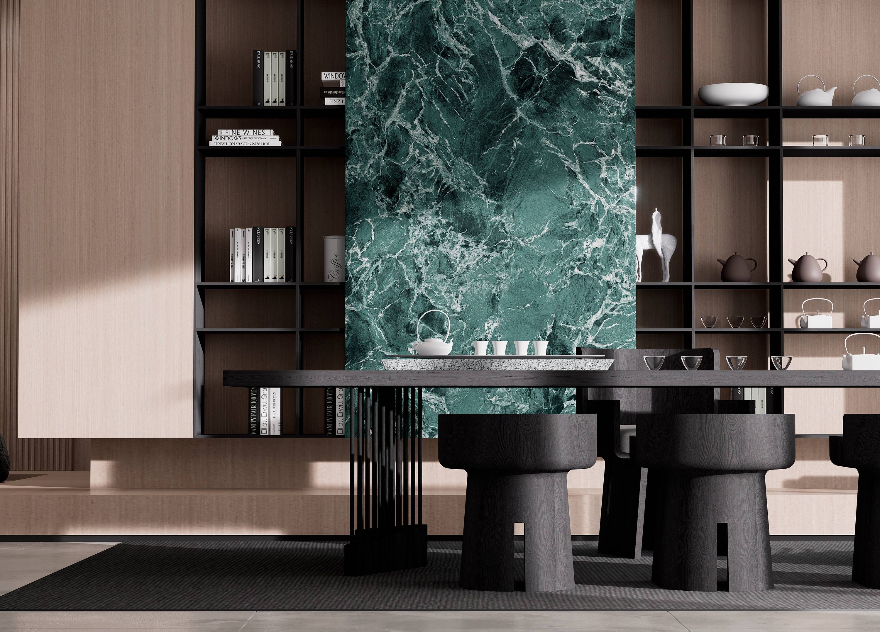 Verde Alpi Marble | Lapis Marmoris Viridis Alpinus Italicus pro Tabulis et Tessellis Naturalibus ad Superficiem Contra et Parietem