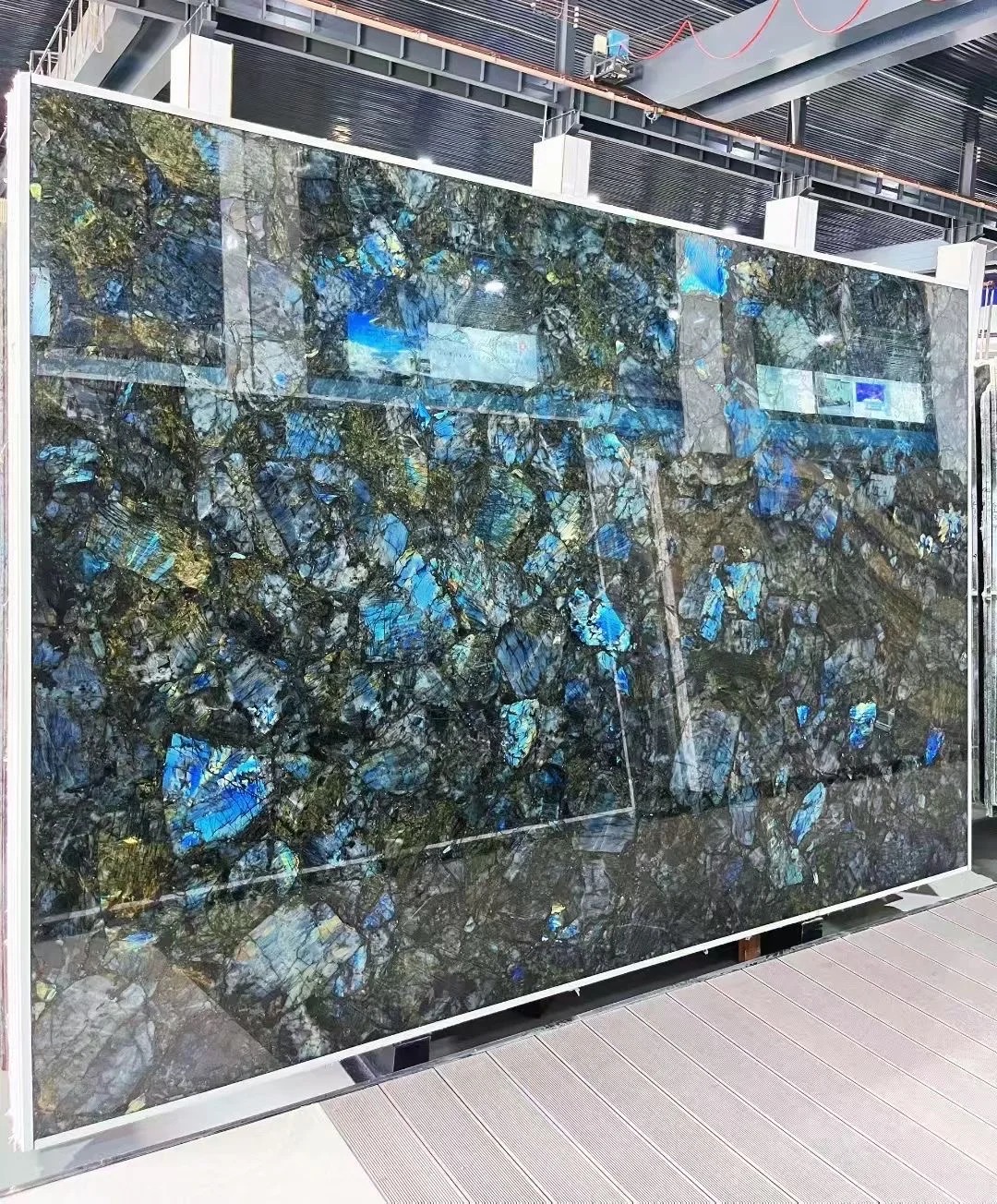 Lemurian Blue Granite | Madagascar Iridescent Blue Labradorite Granite