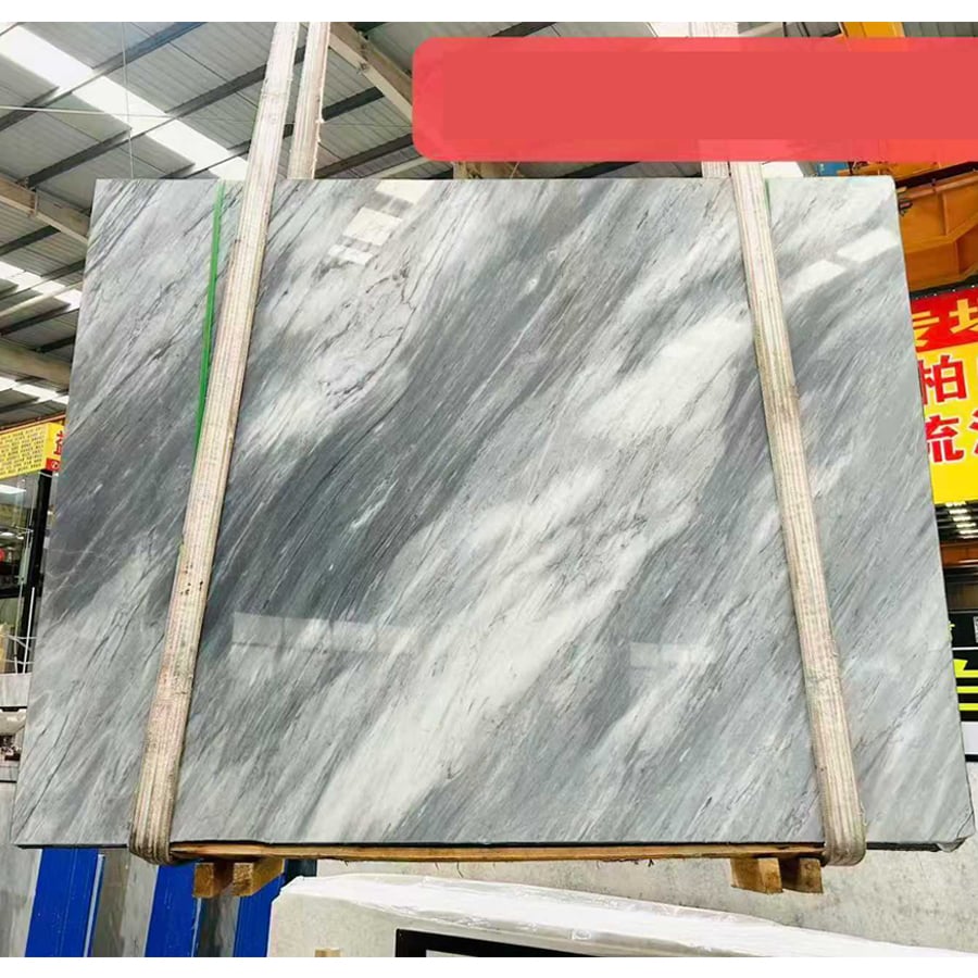 Dove Grey Marble Slab | Italian Bardiglio Nuvolato Grey Marble pro Projectis Interioribus et Exterioribus