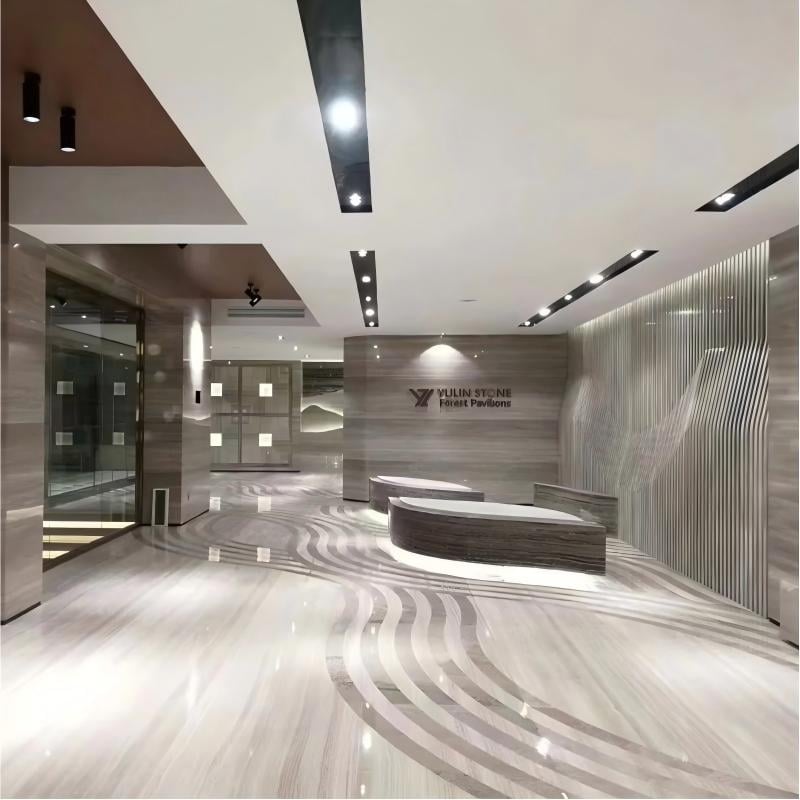 White Wooden Marble | Guizhou Natural White Wood Grain Marble