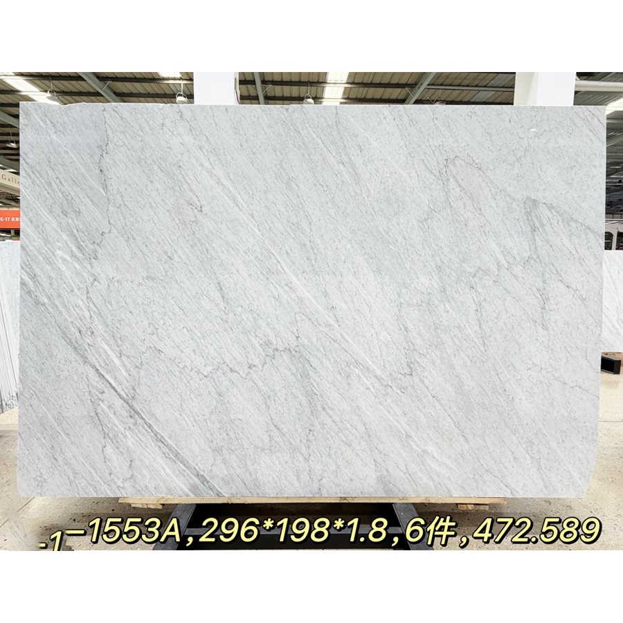 Marmer Bianco Carrara | Lempeng dan Ubin Marmer Putih Italia untuk Meja Dapur, Dinding, dan Lantai