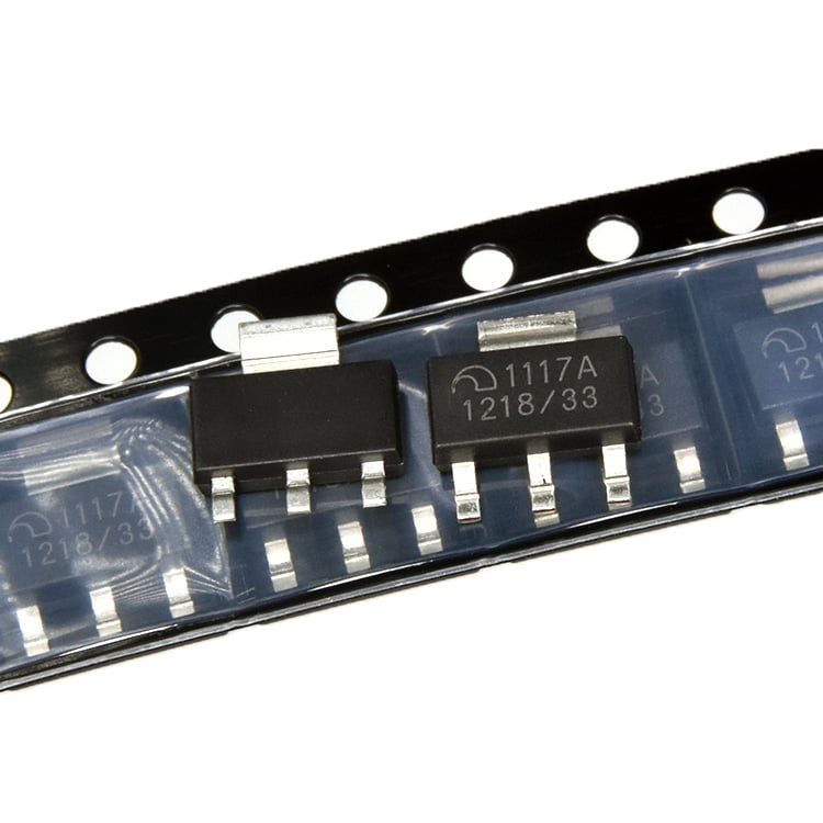 Jeking SOT-223-3 Tension ajustable Régulateurs LDO à haute vitesse PMIC ME1117A33B3G