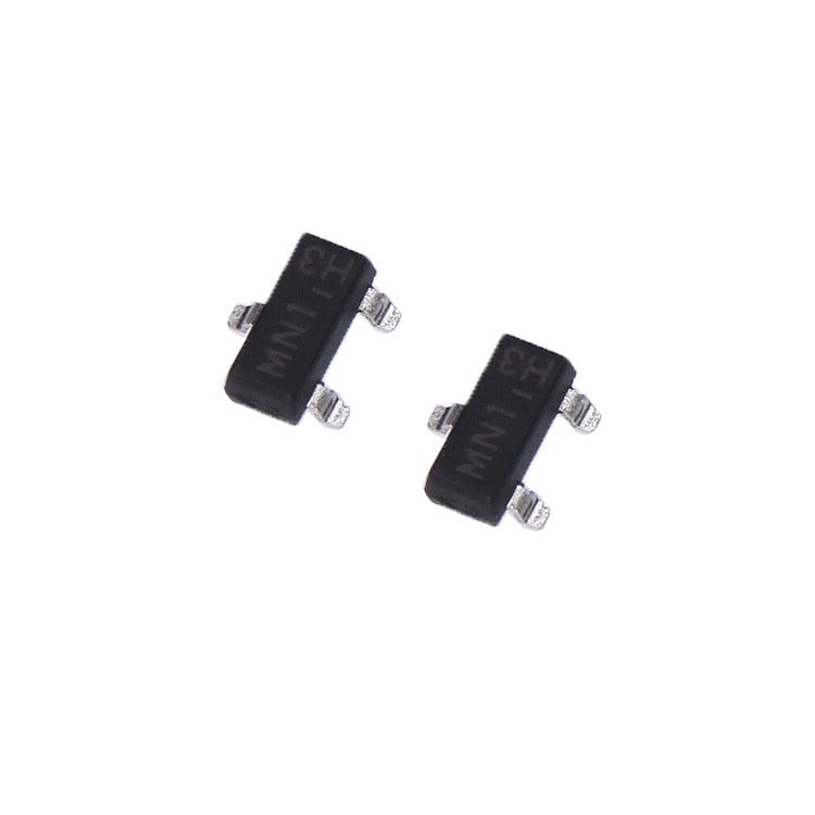 Jeking 2N7002 6 Ohms Transistors MOSFET 1 Canal N Unique SOT-23-3 2N7002A-7