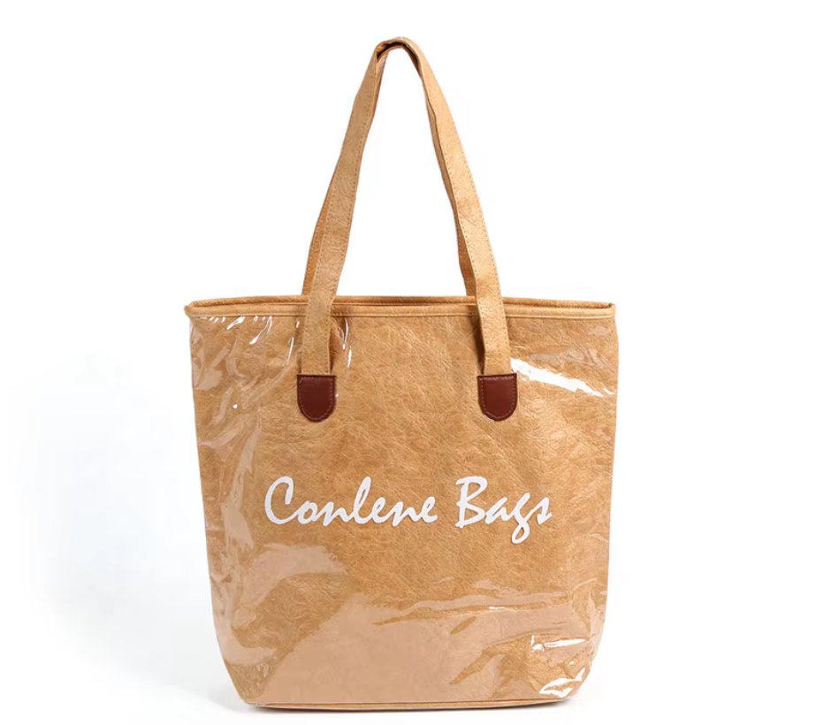 Una guía para elegir los materiales sostenibles de las bolsas de tela: Tyvek y papel kraft lavable