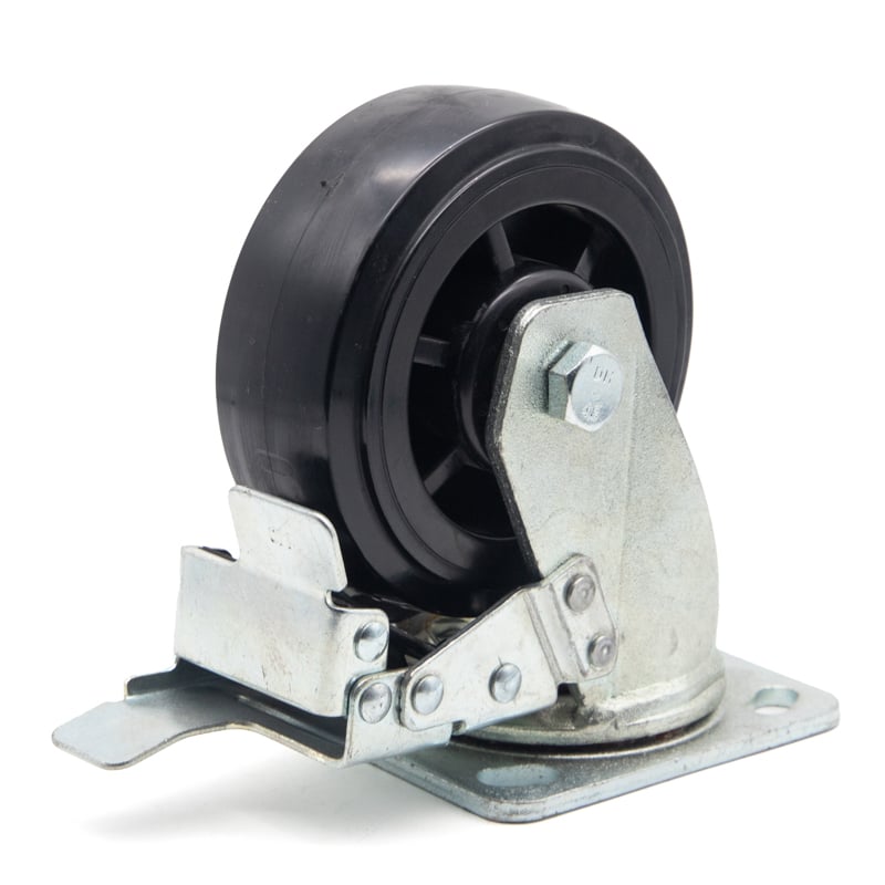 6 in. Cast-Iron Core Dumpster Caster, 200–500 kg