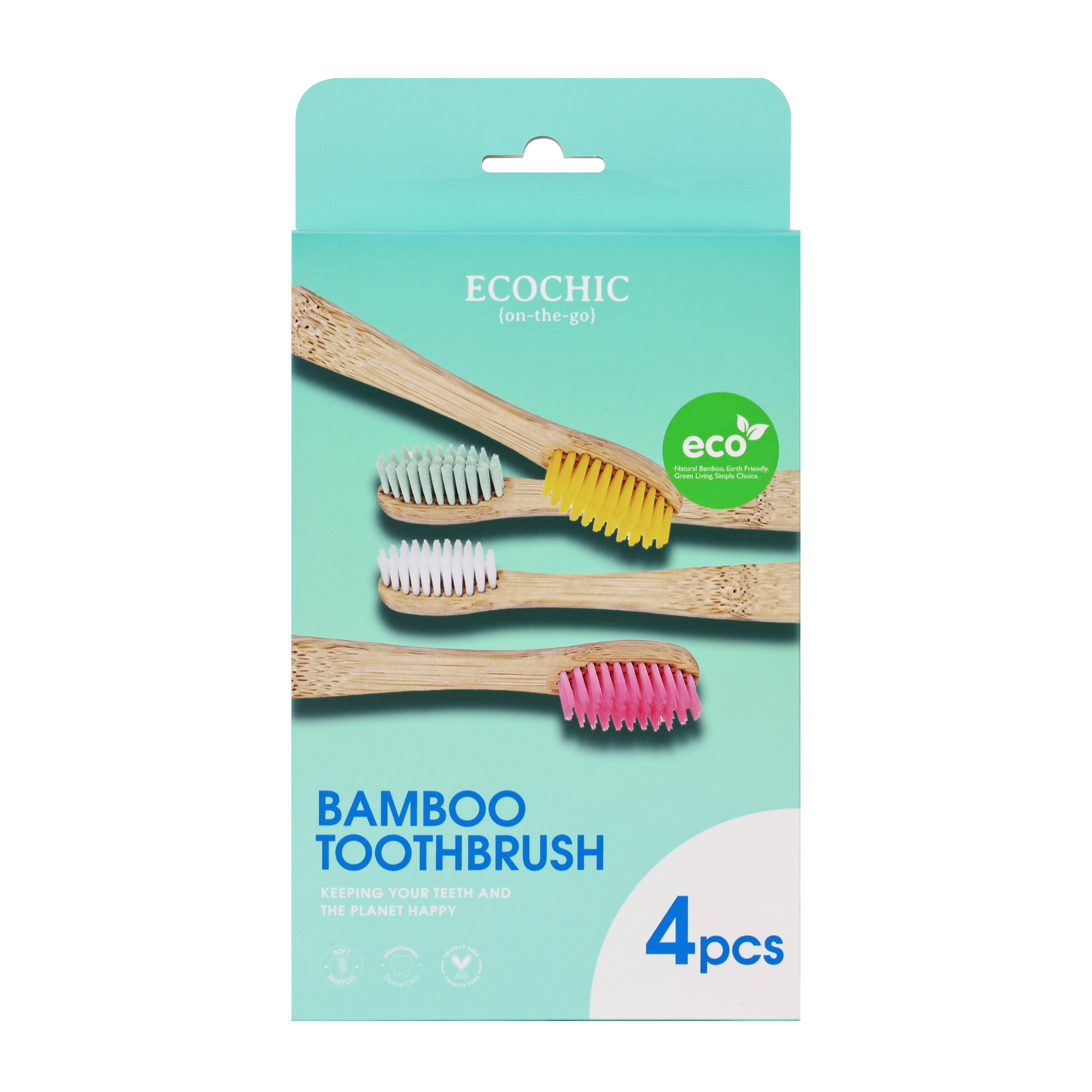 10 pcs Bamboo Toothbrush