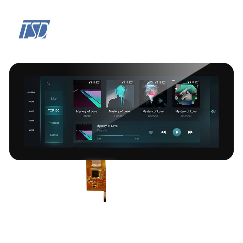 Car Dashboard HDMI Interface 12.3 inch 1920x720 IPS Screen PCAP Touch Panel TFT LCD Display Modules