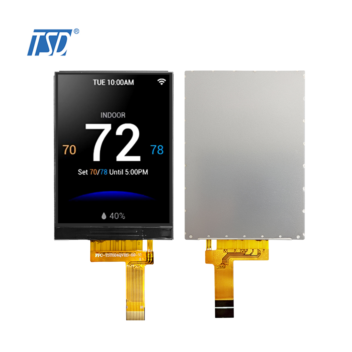 2.4 inch 240*320 High brightness 1200nits ST7789T3 SPI Interface IPS Screen Two Wheel Vehicle Dashboard Motorcycle EV Scooter TFT LCD Display Modules