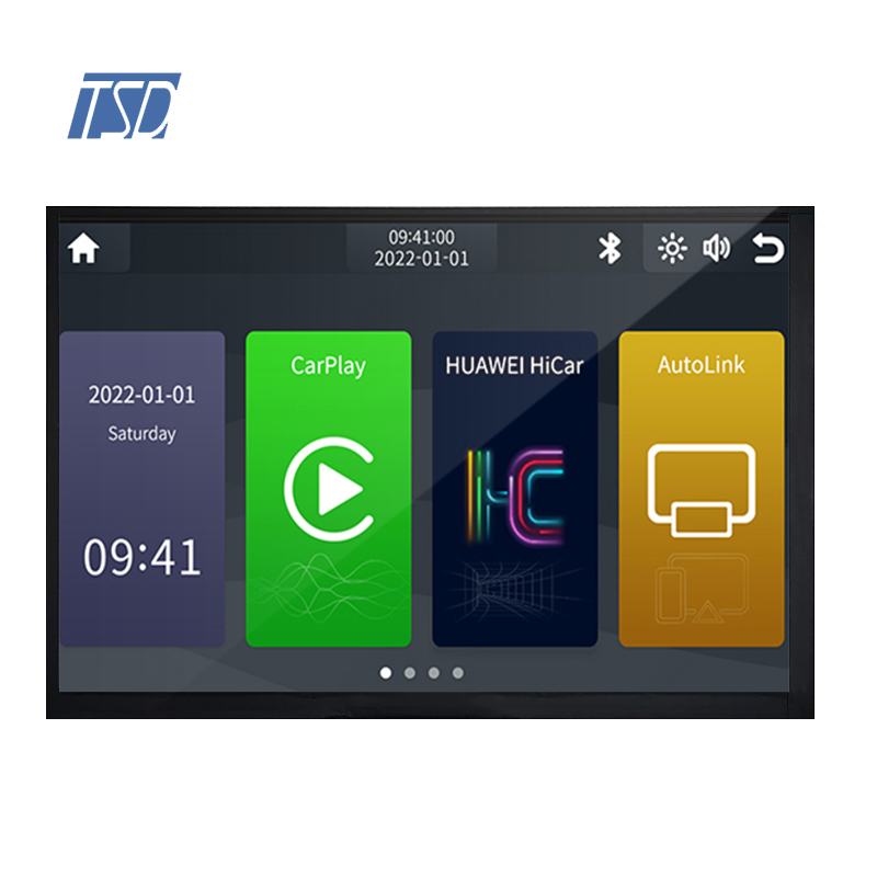 شاشة LCD TFT مقاس 7 بوصة بدقة 800×480 IPS LVDS 8 بت شاشة سيارة LCD